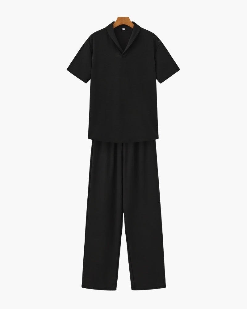 Conjunto Polo e Calça de Algodão