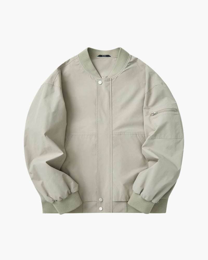 Jaqueta Bomber Minimalista
