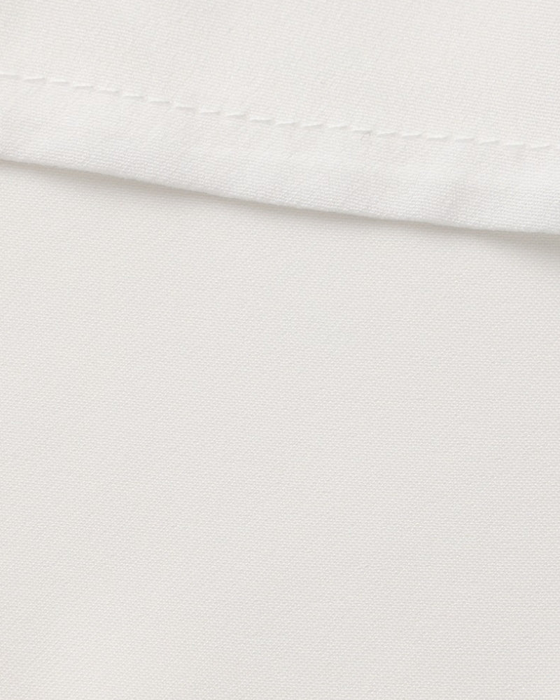 Vestido midi com babados e botões de pérola