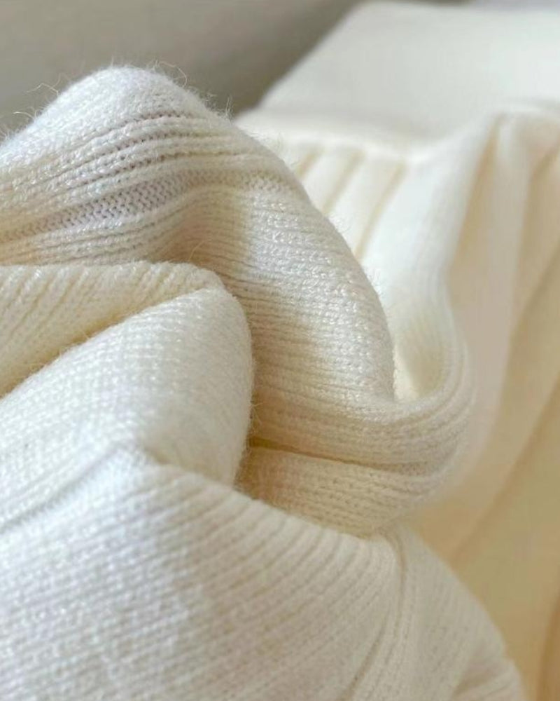 Oxford Mini de lã plissada