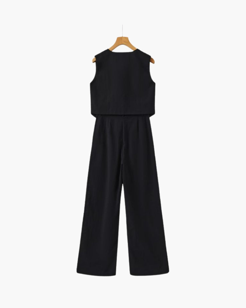 Classy Lady - Conjunto de duas peças de linho