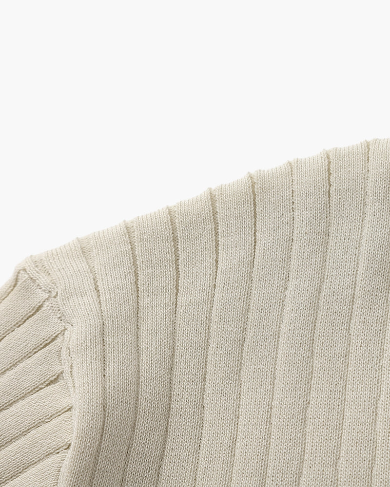 Polo canelado premium