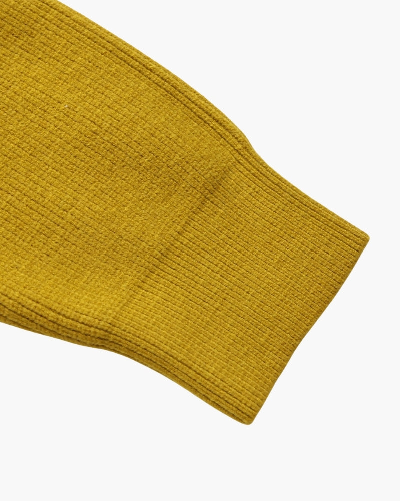 Suéter de malha refinado com meio zíper