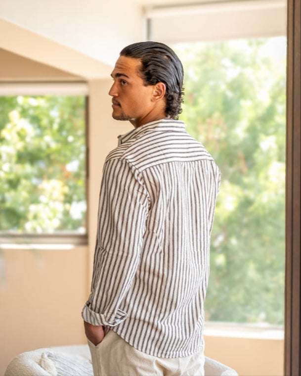 Camisa listrada masculina